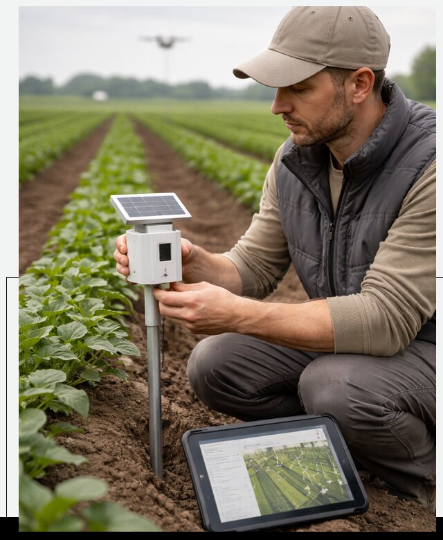 IoT мониторинг сельскохозяйственных полей и контроля в Заинске