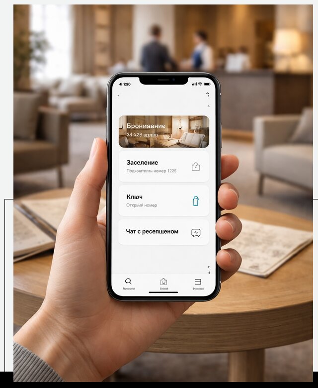 Мобильное приложение для гостей отеля в Заинске, управление сервисом
